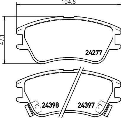 Cifam 822-502-0 - Kit pastiglie freno, Freno a disco www.autoricambi360.it