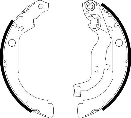 HELLA 8DB 355 022-261 - Kit ganasce freno www.autoricambi360.it