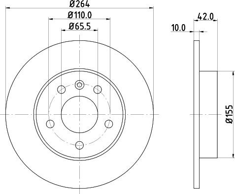 HELLA 8DD 355 106-111 - Discofreno www.autoricambi360.it