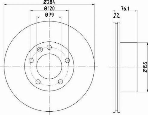 HELLA 8DD 355 100-501 - Discofreno www.autoricambi360.it