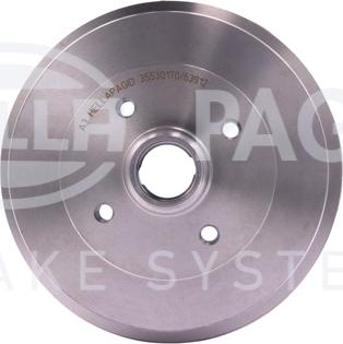 HELLA 8DT 355 301-701 - Tamburo freno www.autoricambi360.it