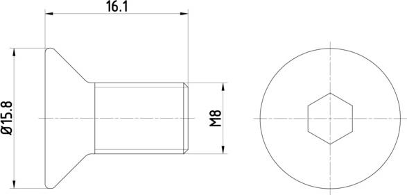 HELLA 8DZ 355 209-061 - Bullone, Disco freno www.autoricambi360.it