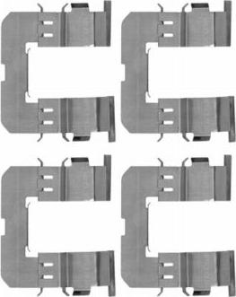 HELLA 8DZ 355 204-361 - Kit accessori, Pastiglia freno www.autoricambi360.it