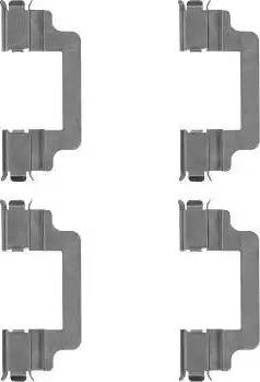 HELLA 8DZ 355 204-731 - Kit accessori, Pastiglia freno www.autoricambi360.it