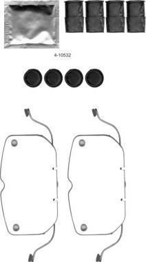 HELLA 8DZ 355 205-071 - Kit accessori, Pinza freno www.autoricambi360.it