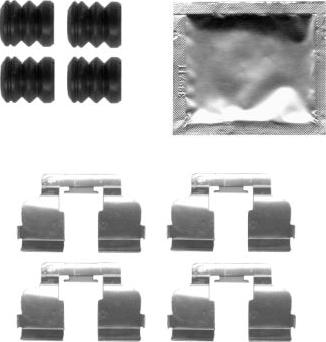 HELLA 8DZ 355 205-291 - Kit accessori, Pastiglia freno www.autoricambi360.it