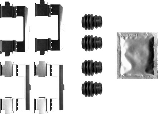 HELLA 8DZ 355 206-451 - Kit accessori, Pastiglia freno www.autoricambi360.it