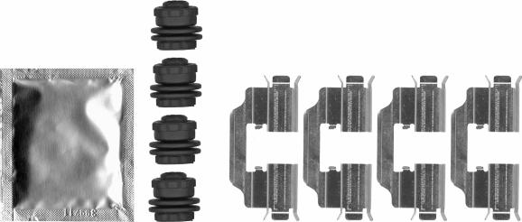 HELLA 8DZ 355 206-381 - Kit accessori, Pastiglia freno www.autoricambi360.it