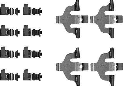 HELLA 8DZ 355 206-251 - Kit accessori, Pastiglia freno www.autoricambi360.it