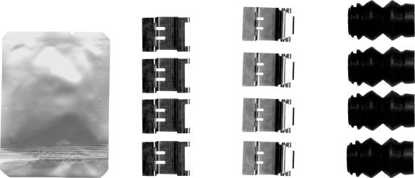 HELLA 8DZ 355 206-711 - Kit accessori, Pastiglia freno www.autoricambi360.it