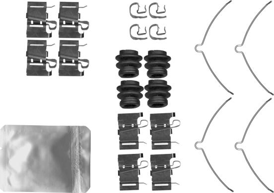 HELLA 8DZ 355 206-781 - Kit accessori, Pastiglia freno www.autoricambi360.it