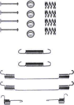 HELLA 8DZ 355 200-151 - Kit accessori, Ganasce freno www.autoricambi360.it