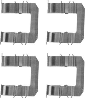 HELLA 8DZ 355 203-991 - Kit accessori, Pastiglia freno www.autoricambi360.it