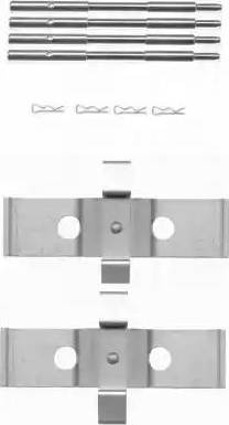 HELLA 8DZ 355 203-561 - Kit accessori, Pastiglia freno www.autoricambi360.it