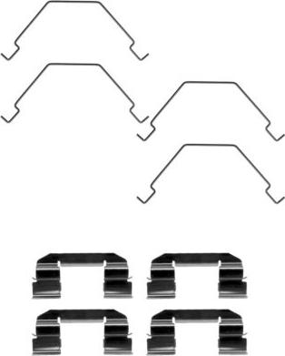 HELLA 8DZ 355 203-691 - Kit accessori, Pastiglia freno www.autoricambi360.it