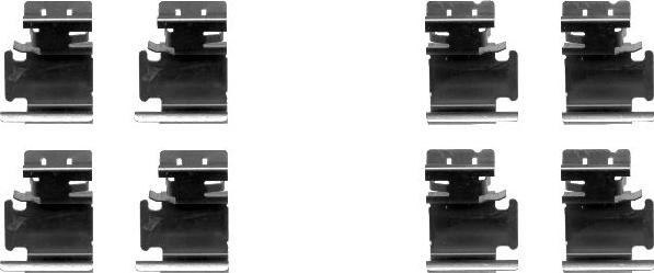 HELLA 8DZ 355 203-061 - Kit accessori, Pastiglia freno www.autoricambi360.it