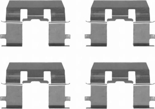 HELLA 8DZ 355 203-021 - Kit accessori, Pastiglia freno www.autoricambi360.it