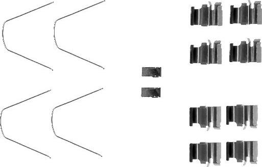 HELLA 8DZ 355 203-161 - Kit accessori, Pastiglia freno www.autoricambi360.it