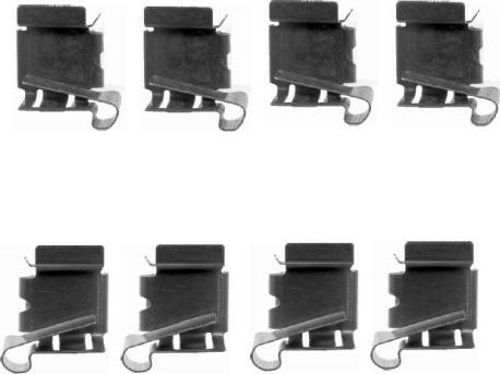 HELLA 8DZ 355 203-871 - Kit accessori, Pastiglia freno www.autoricambi360.it