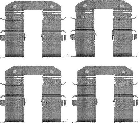 HELLA 8DZ 355 203-351 - Kit accessori, Pastiglia freno www.autoricambi360.it