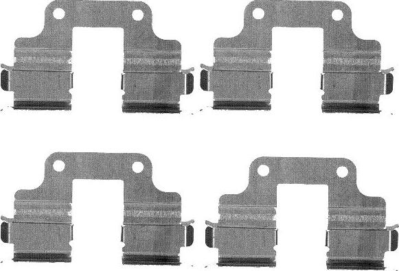 HELLA 8DZ 355 203-361 - Kit accessori, Pastiglia freno www.autoricambi360.it