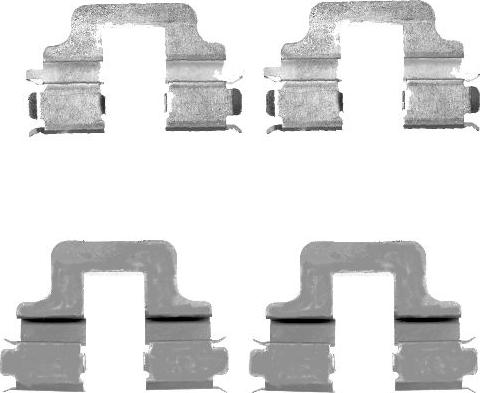 HELLA 8DZ 355 203-331 - Kit accessori, Pastiglia freno www.autoricambi360.it