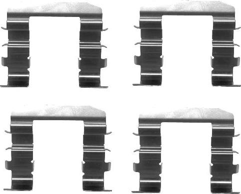 HELLA 8DZ 355 203-261 - Kit accessori, Pastiglia freno www.autoricambi360.it