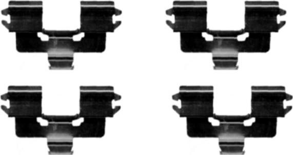 HELLA 8DZ 355 203-711 - Kit accessori, Pastiglia freno www.autoricambi360.it
