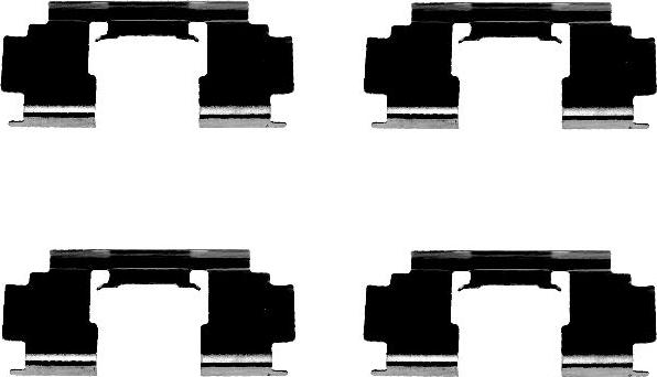 HELLA 8DZ 355 202-991 - Kit accessori, Pastiglia freno www.autoricambi360.it