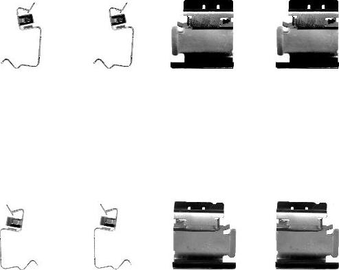 HELLA 8DZ 355 202-661 - Kit accessori, Pastiglia freno www.autoricambi360.it