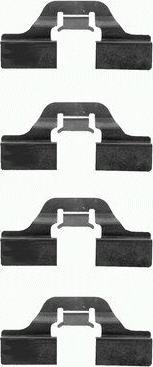 HELLA 8DZ 355 202-621 - Kit accessori, Pastiglia freno www.autoricambi360.it