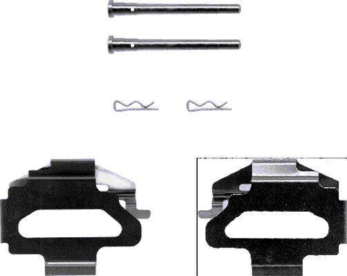 HELLA 8DZ 355 202-381 - Kit accessori, Pastiglia freno www.autoricambi360.it