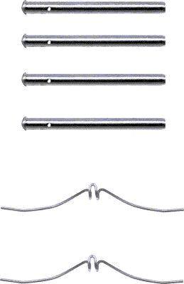 HELLA 8DZ 355 202-221 - Kit accessori, Pastiglia freno www.autoricambi360.it