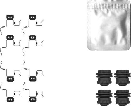 HELLA 8DZ 355 207-081 - Kit accessori, Pastiglia freno www.autoricambi360.it