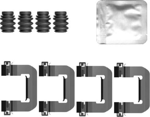 HELLA 8DZ 355 207-031 - Kit accessori, Pastiglia freno www.autoricambi360.it