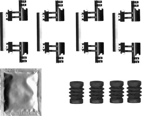 HELLA 8DZ 355 207-171 - Kit accessori, Pastiglia freno www.autoricambi360.it