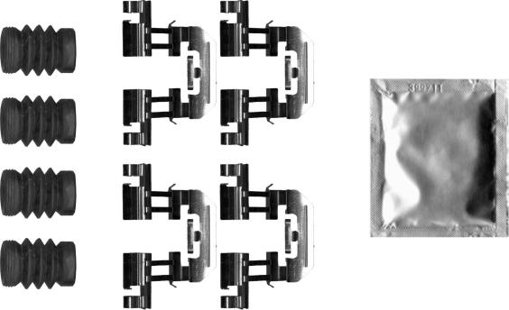 HELLA 8DZ 355 207-251 - Kit accessori, Pastiglia freno www.autoricambi360.it