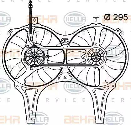 HELLA 8EW 009 158-731 - Ventola, Raffreddamento motore www.autoricambi360.it