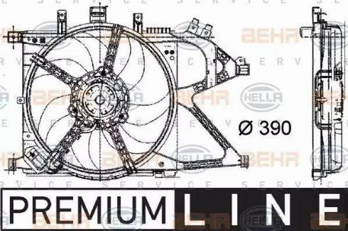 HELLA 8EW 009 157-441 - Ventola, Raffreddamento motore www.autoricambi360.it