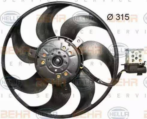 HELLA 8EW 351 044-061 - Ventola, Raffreddamento motore www.autoricambi360.it