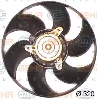 HELLA 8EW 351 044-161 - Ventola, Raffreddamento motore www.autoricambi360.it