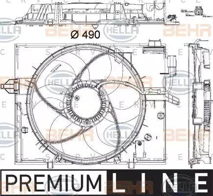 HELLA 8EW 351 040-431 - Ventola, Raffreddamento motore www.autoricambi360.it