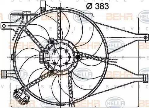HELLA 8EW 351 040-751 - Ventola, Raffreddamento motore www.autoricambi360.it