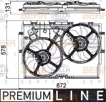 HELLA 8EW 351 041-441 - Ventola, Raffreddamento motore www.autoricambi360.it