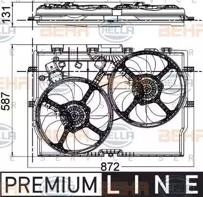 HELLA 8EW 351 041-431 - Ventola, Raffreddamento motore www.autoricambi360.it