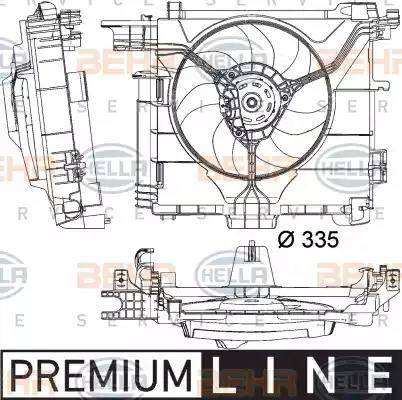 HELLA 8EW 351 041-181 - Ventola, Raffreddamento motore www.autoricambi360.it