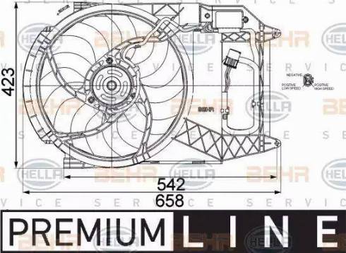 HELLA 8EW 351 041-291 - Ventola, Raffreddamento motore www.autoricambi360.it