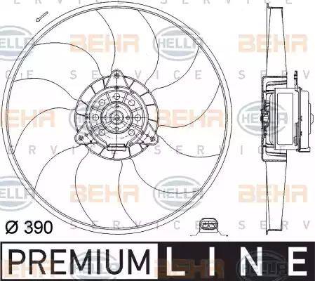 HELLA 8EW 351 041-241 - Ventola, Raffreddamento motore www.autoricambi360.it