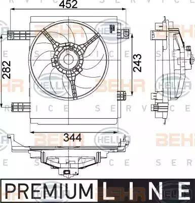 HELLA 8EW 351 041-251 - Ventola, Raffreddamento motore www.autoricambi360.it
