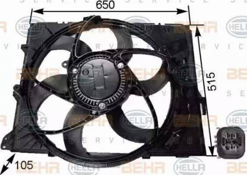 HELLA 8EW 351 043-251 - Ventola, Raffreddamento motore www.autoricambi360.it